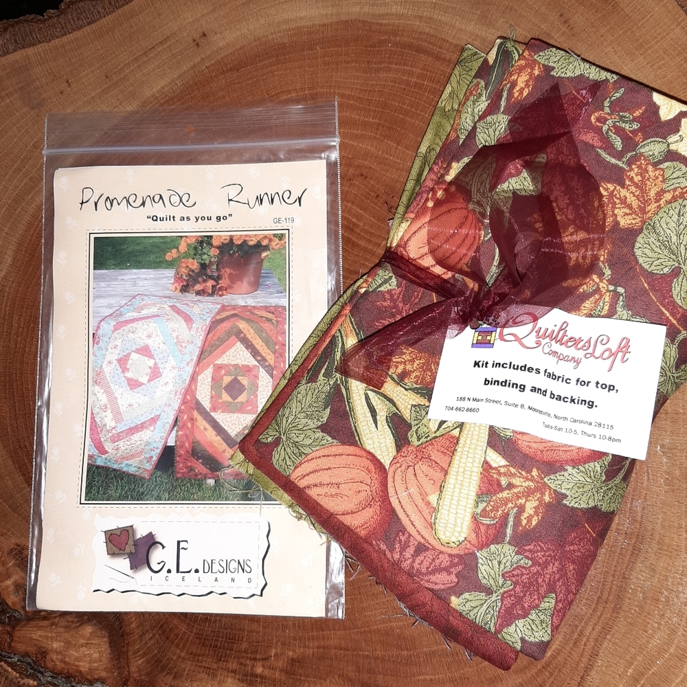 "Quilt as you go" runner pattern kit NWT